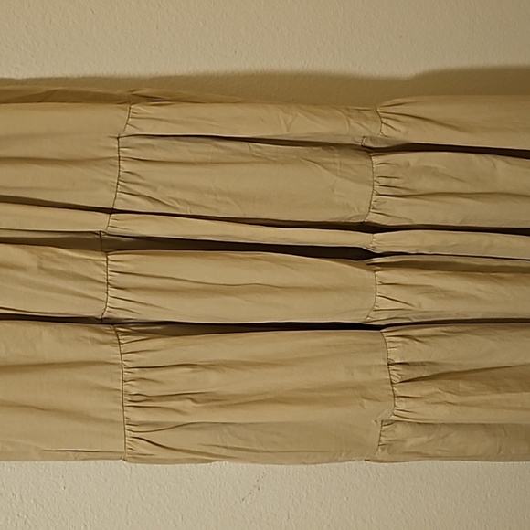 KARLIE Popline Tiered Maxie Dress  Natural Large - Picture 4 of 7